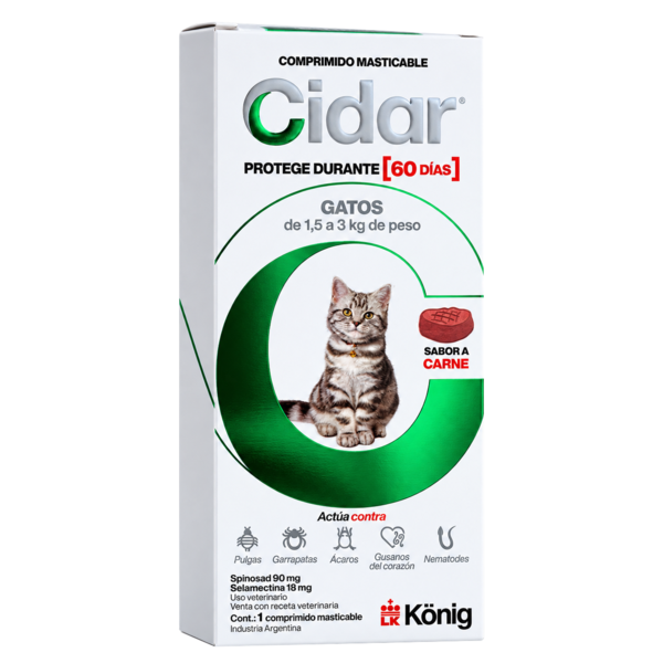 Cidar gato 1.5 a 3 kg